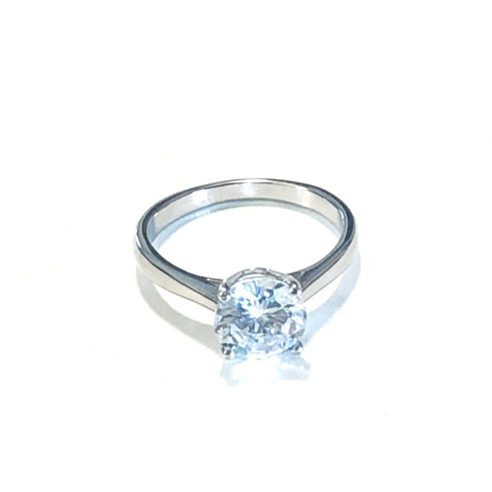 2Ct Round Cut Cubic Zirconia Engagement Ring